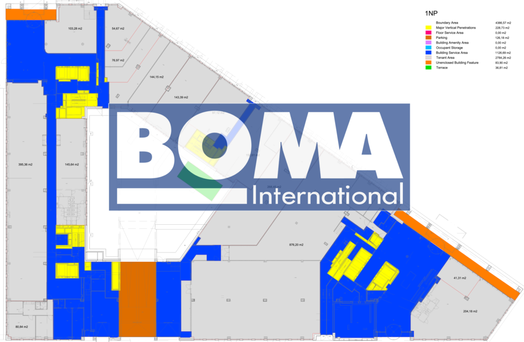Boma Rentable Area Measure2bim