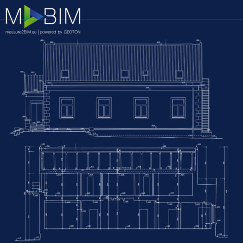 3D laserové skenování stavební Pasport Autocad
